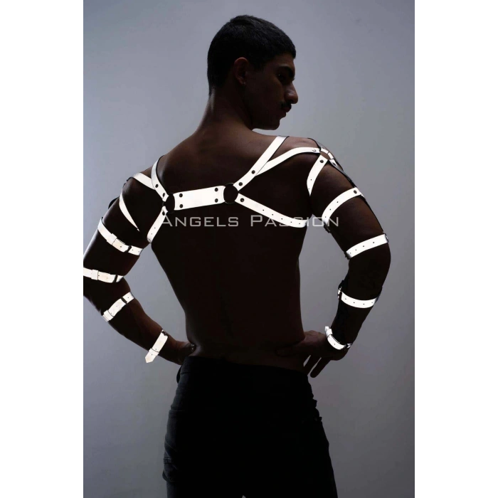 Reflektörlü (karanlıkta Yansıyan) Erkek  Bilek - Kol - Omuz Harness - Brfm5