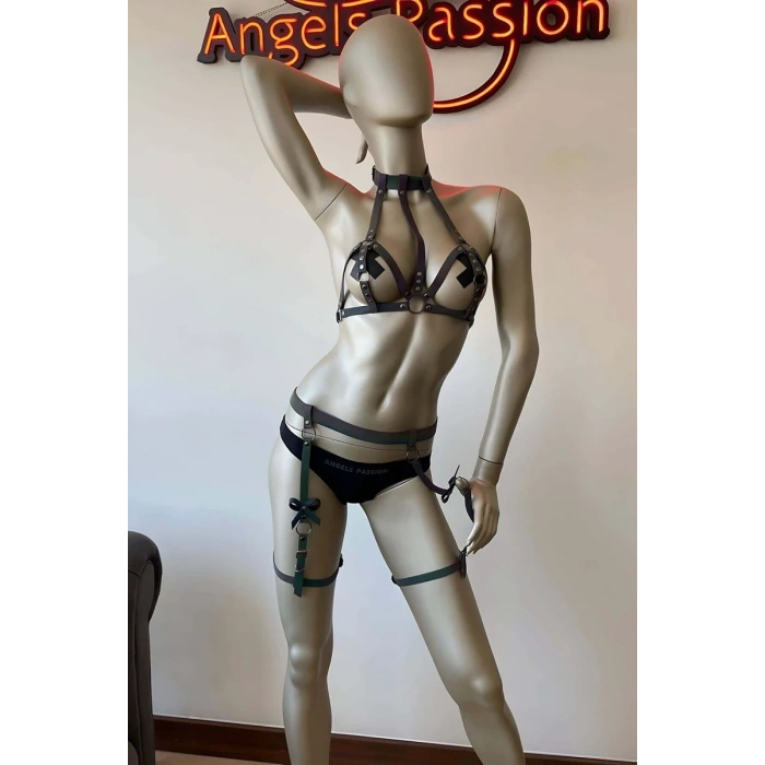 Reflektörlü Özel Tasarım Seksi Harness Jartiyer Takım