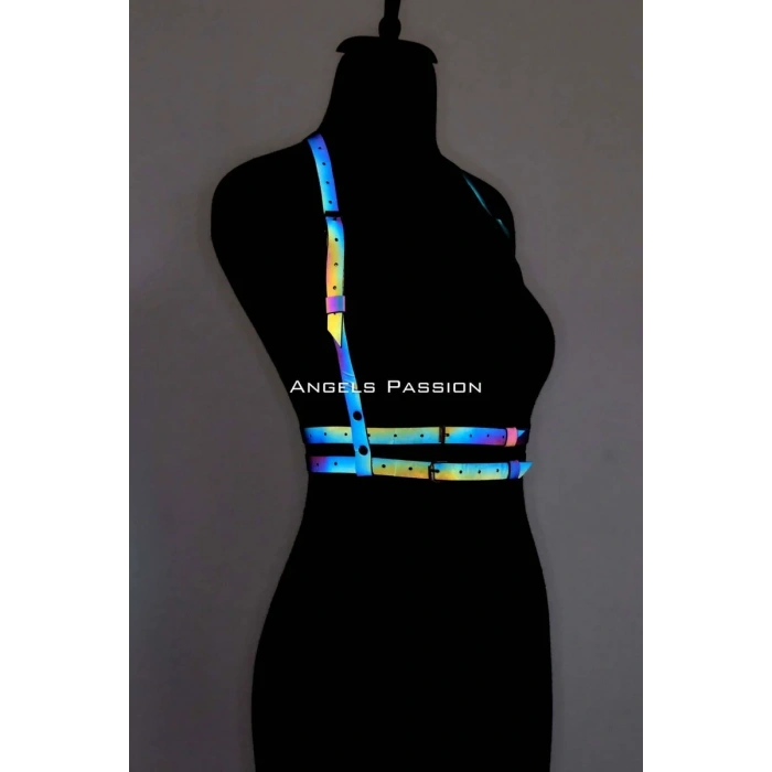 Renkli Reflektörlü Göğüs Harness, Karanlıkta Parlayan Göğüs Harness - APFT205