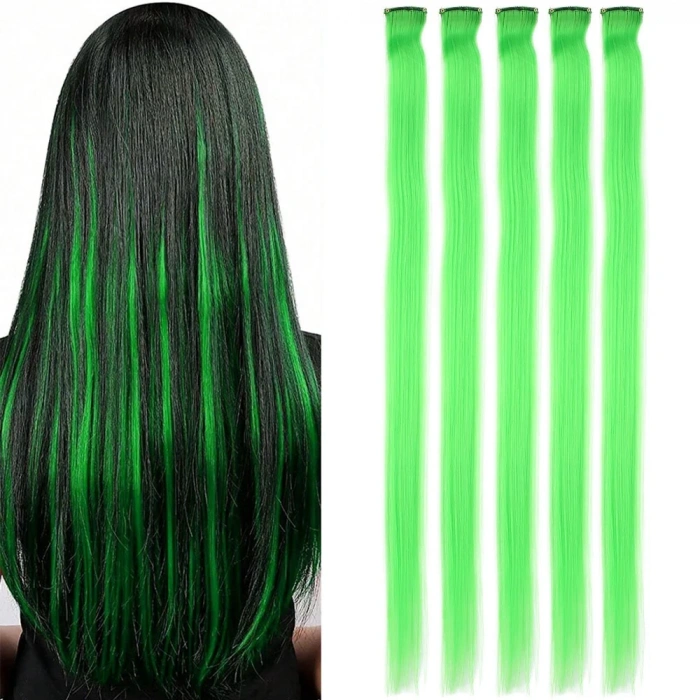 Renkli Sentetik Çıt Çıt - 5 Adet - D06