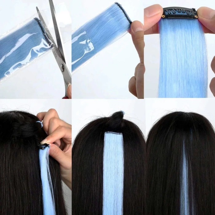 Renkli Sentetik Çıt Çıt - 5 Adet - D06