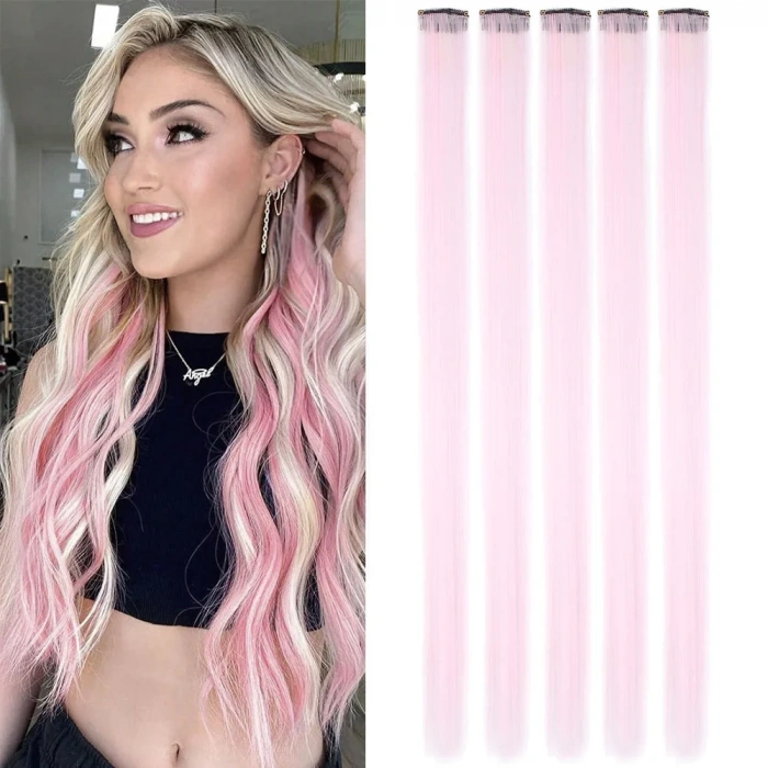 Renkli Sentetik Çıt Çıt - 5 Adet - D20