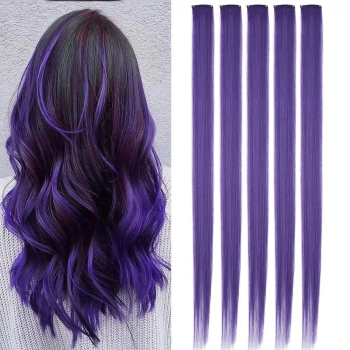 Renkli Sentetik Çıt Çıt - 5 Adet - D24