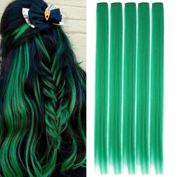 Renkli Sentetik Çıt Çıt - 5 Adet - D25