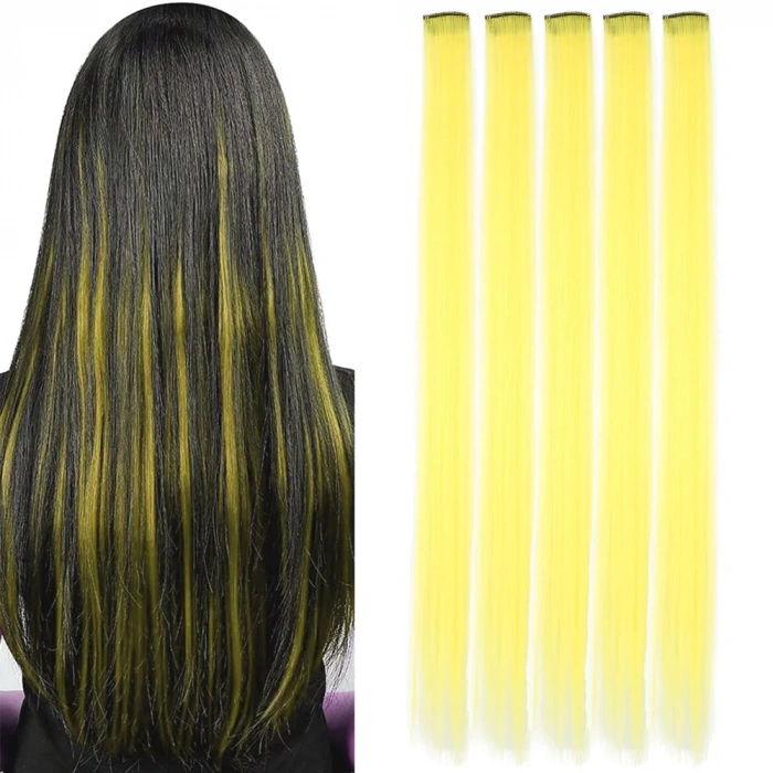 Renkli Sentetik Çıt Çıt - 5 Adet - D29