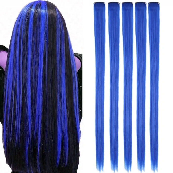 Renkli Sentetik Çıt Çıt - 5 Adet - D34