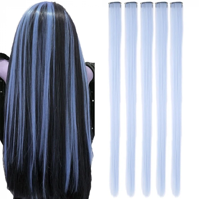 Renkli Sentetik Çıt Çıt - 5 Adet - D39