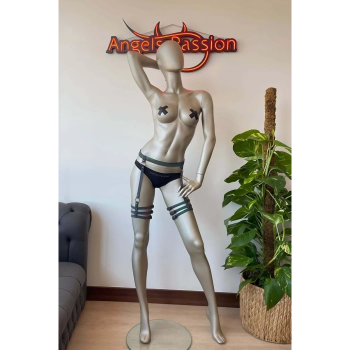 Renkli ve Karanlıkta Işıkla Parlayan Reflektörlü Bacak Harness