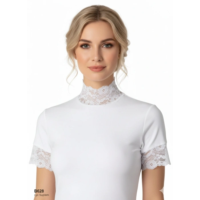 Şahinler Bayan Dantelli Yarım Kollu Atlet B628