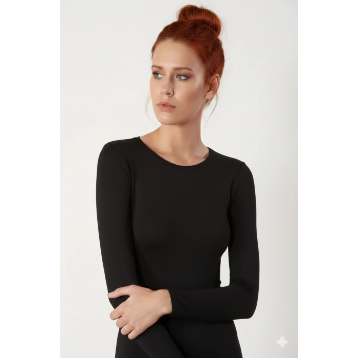 Şahinler Uzun Kollu Bisiklet Yaka Body B193