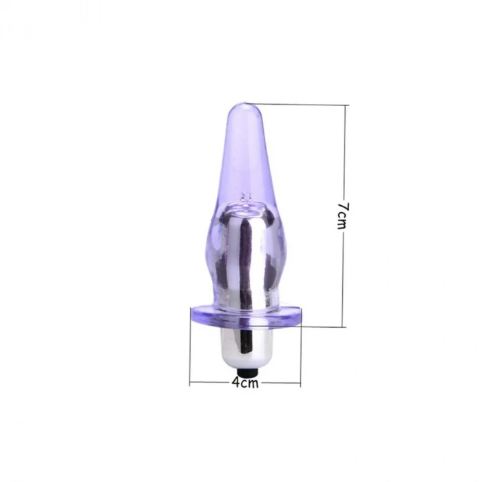 Şeffaf Silikon Anal Vibratör Rose