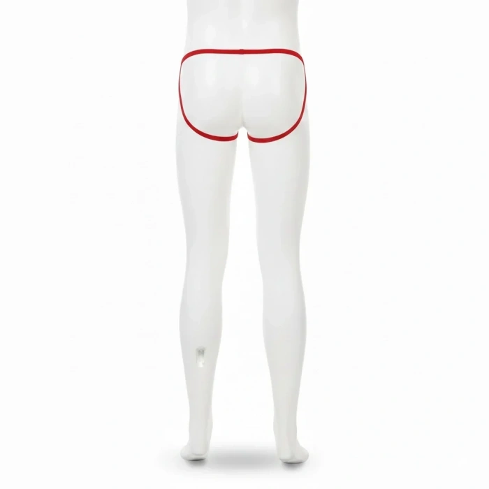 Seksi Dantelli Arkası Açık Seksi Kırmızı Erkek Külot