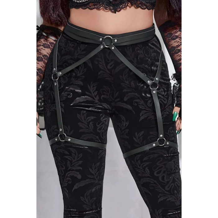 Seksi Deri Jartiyer Harness - APFT956