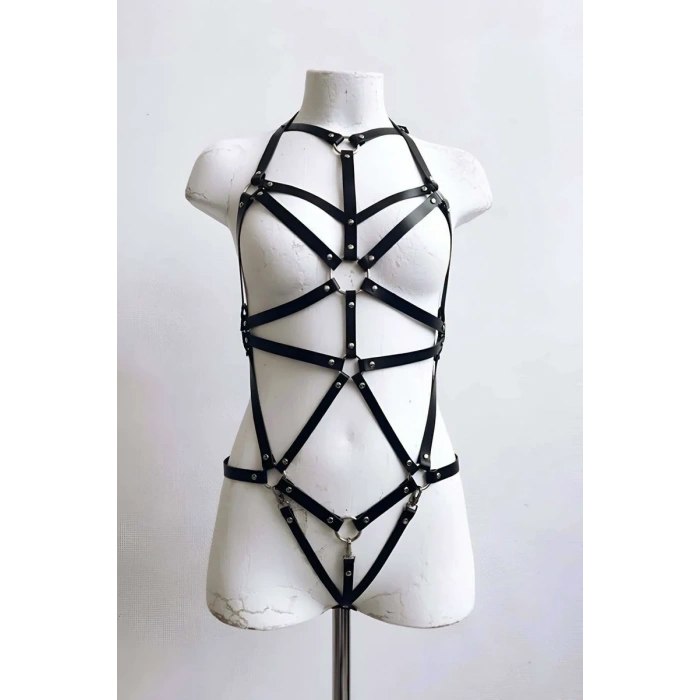 Seksi Deri Vücut Harness - APFT316