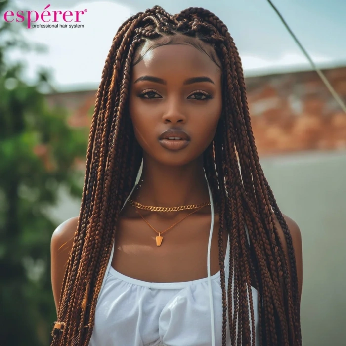 Sentetik Örgülük Saç Esperer 100 Gr. - Koyu Kumral