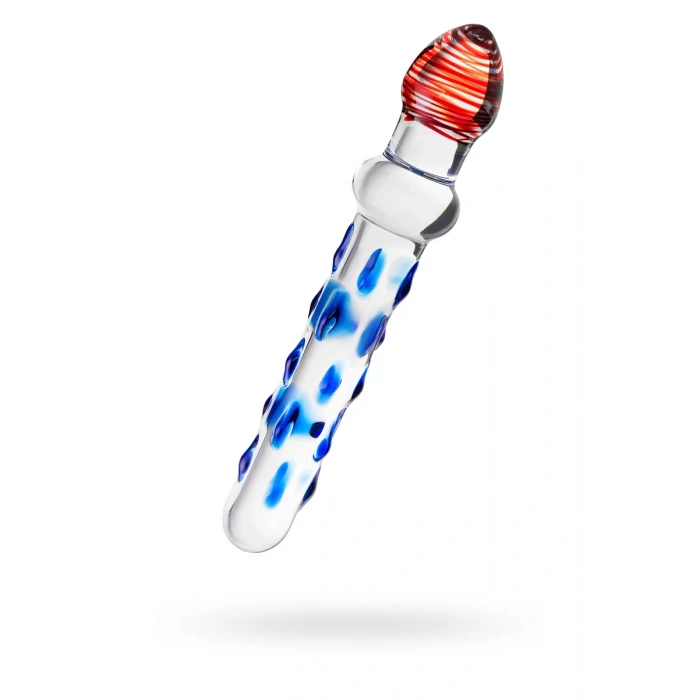 Sexus Glass Çift Taraflı Cam Dildo, Şeffaf, 20 cm