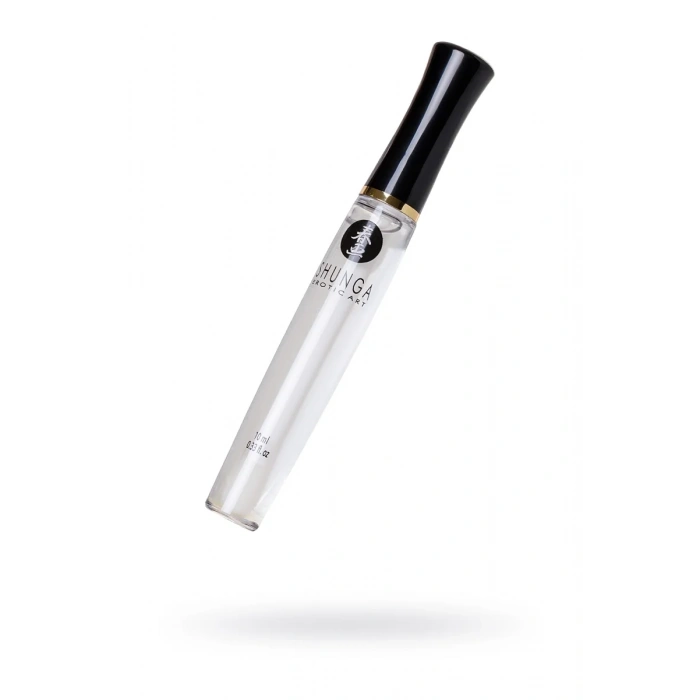 Shunga İlahi Zevk dudak parlatıcısı, buzlu ateş etkisi, çilek ve şampanya, 10 ml