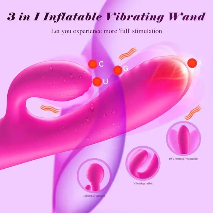 Şişebilen Vibratör Rose