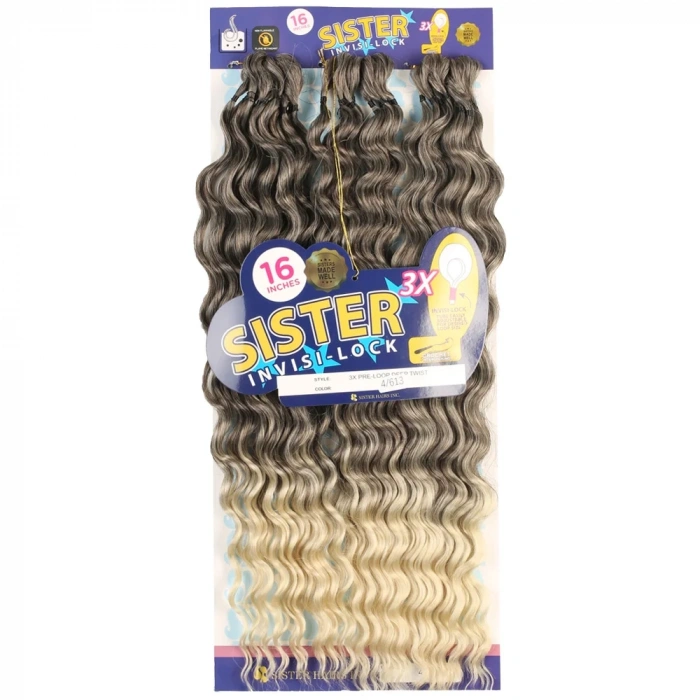 Sister Afro Dalgası Saç - Kahve / Platin Ombreli 4-613