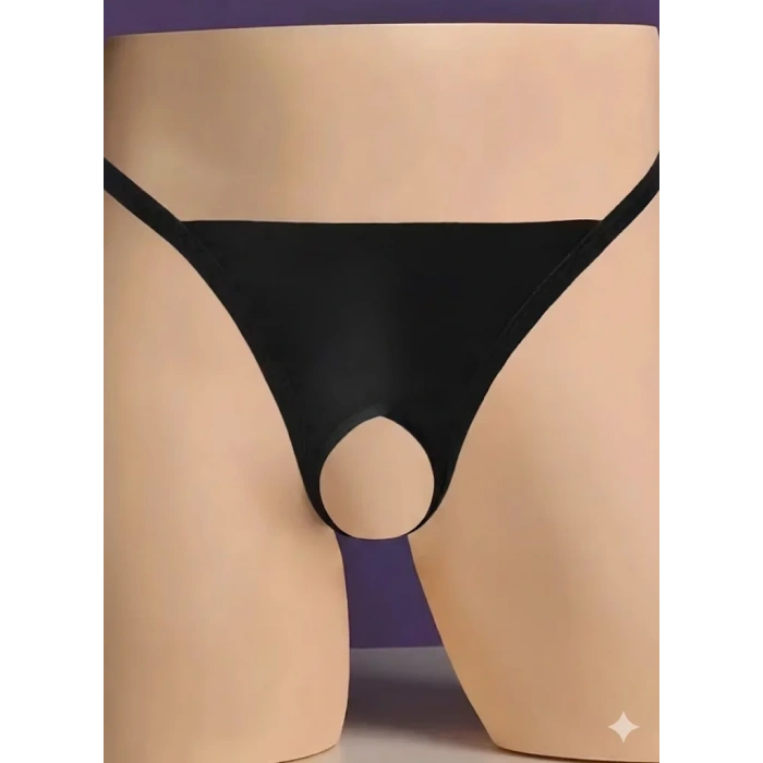 Siyah Özel Bölgesi Açık Kadın String BC0056