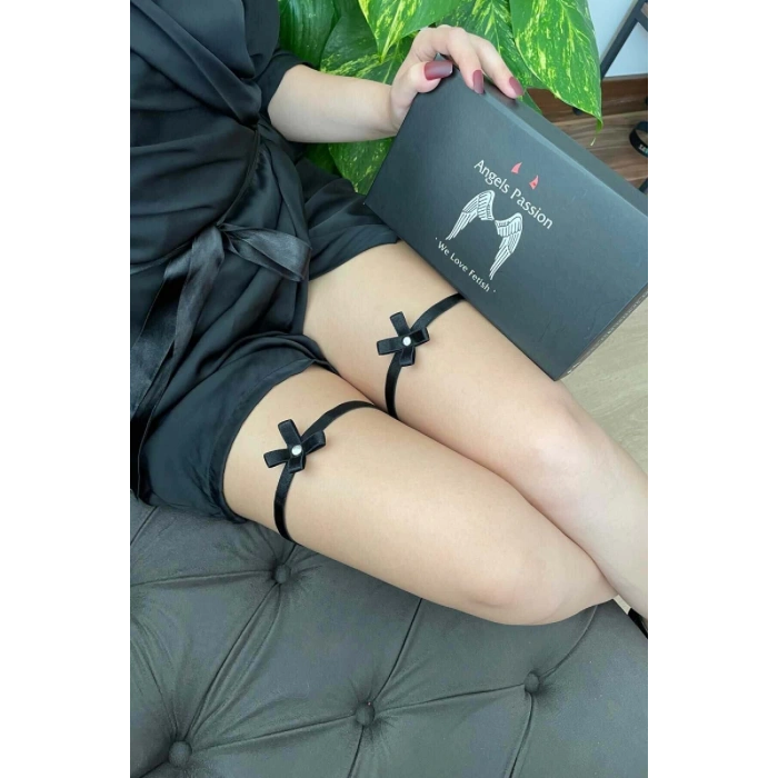 Siyah Şık Bacak Bandı - Brf528