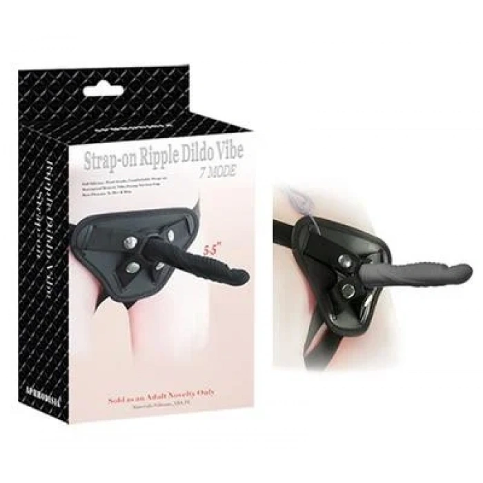 Strap-on Ripple Dildo Vibe