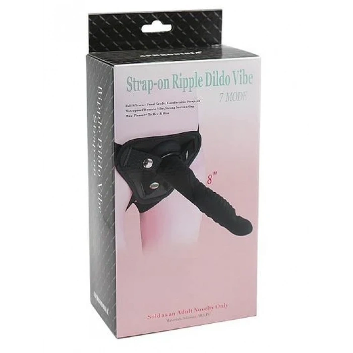 Strap-on Ripple Dildo Vibe