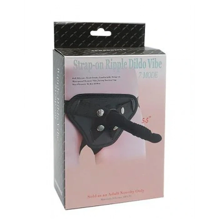 Strap-on Ripple Dildo Vibe