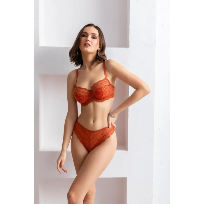 SÜTYEN KÜLOT TAKIM KİREMİT (MGP31801)