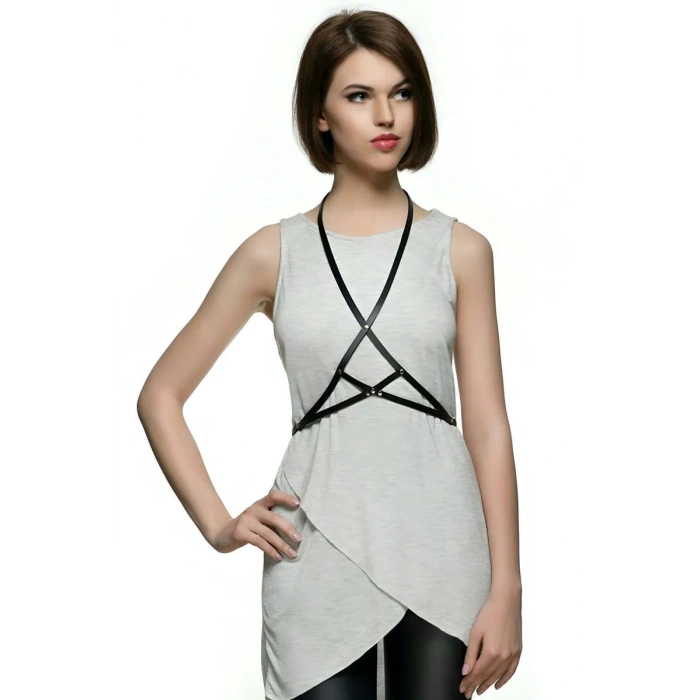 T-Shirt, Gömlek Üzeri Deri Aksesuar - APFT183