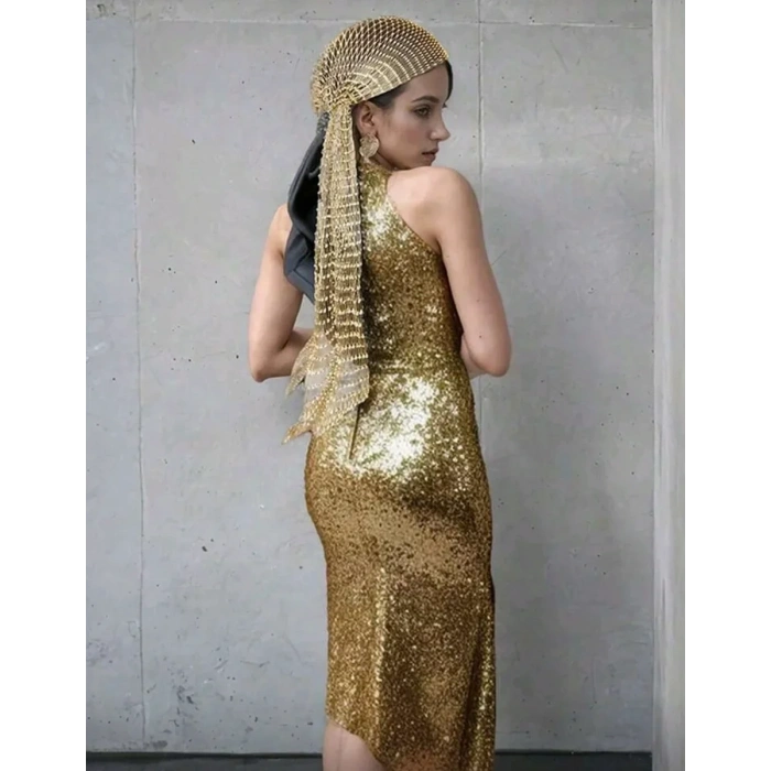 Taşlı Kafa Aksesuarı Kristal Bandana