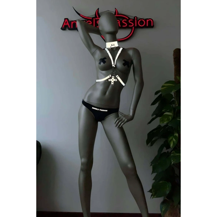 Tasma Detaylı Seksi Göğüs Üzeri Reflektörlü Harness - APFT404