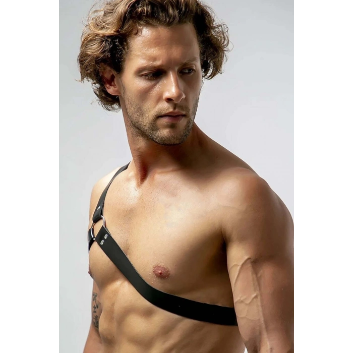 Tek Omuz Deri Erkek  Harness - Brf211