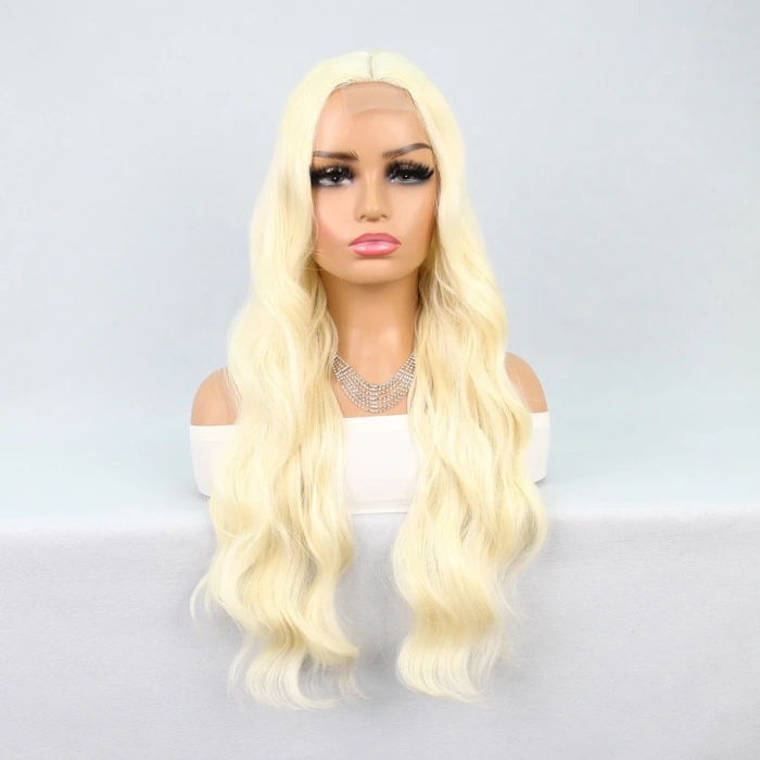 Uzun Dalgalı Platin Tül Peruk