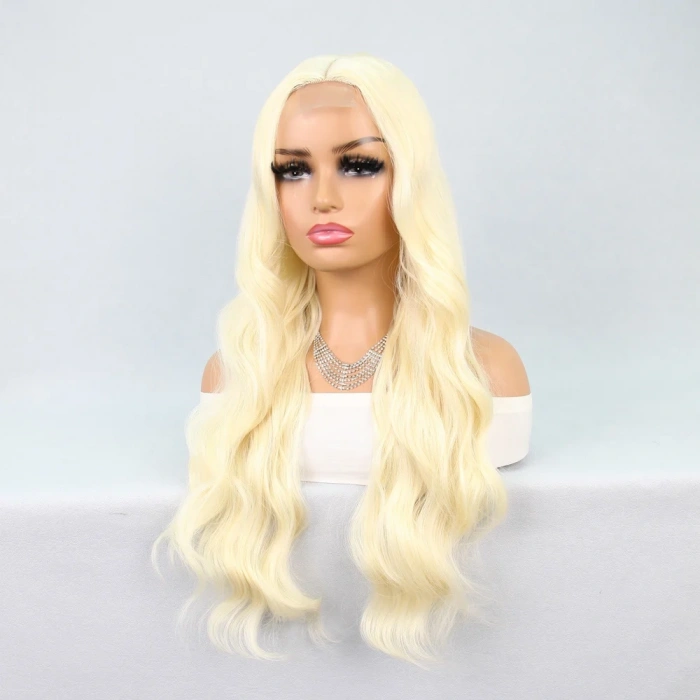 Uzun Dalgalı Platin Tül Peruk