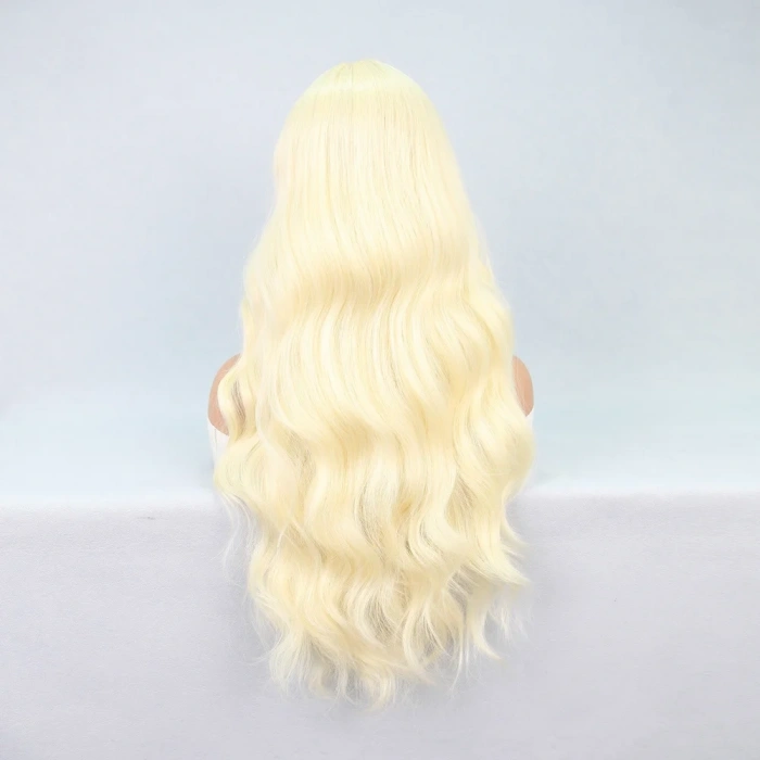 Uzun Dalgalı Platin Tül Peruk