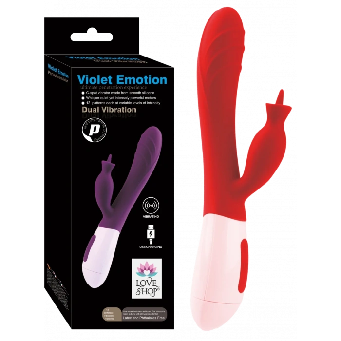 VİOLET EMOTİON DUAL VİBRATİON MOR