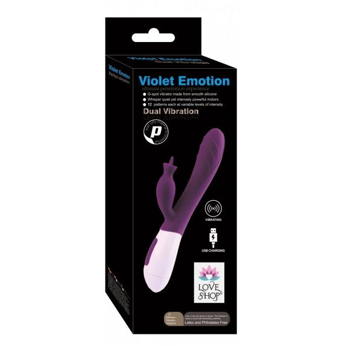 VİOLET EMOTİON DUAL VİBRATİON MOR