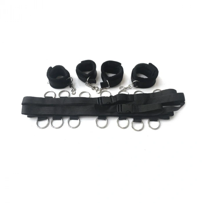 Yatak Bağlama Fantezi Kemeri Seti Siyah