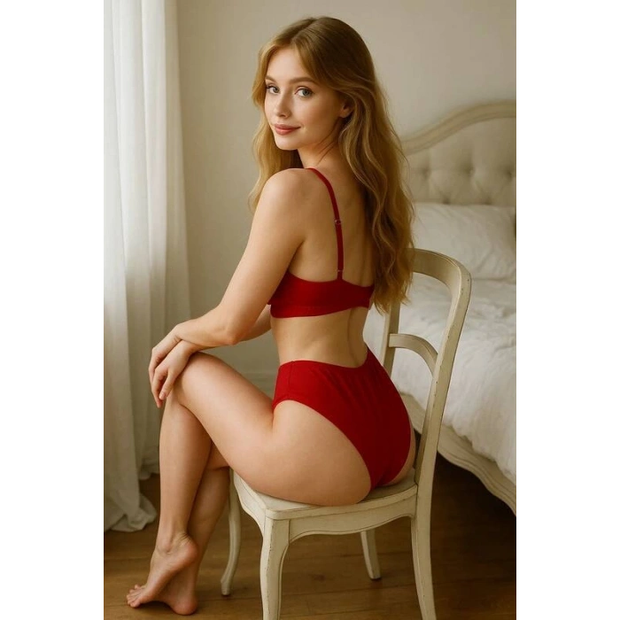 Yüksek Bel Şortlu Bralet Takım