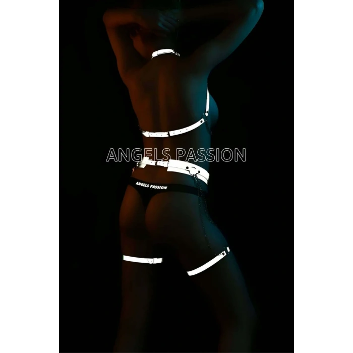 Zincir Detaylı Reflektörlü Şık Harness Takım - APFT486