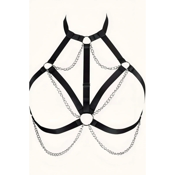 Zincirli Lastik Göğüs Harness - APFT818