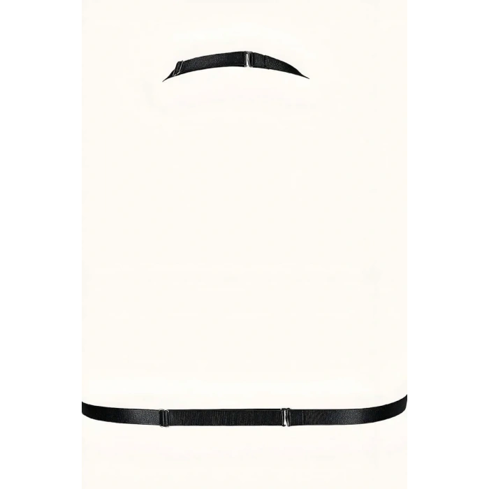 Zincirli Lastik Seksi Göğüs Harness - APFT805