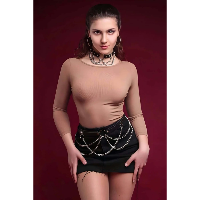 Zincirli Tasma Kemer Takım - Brf506