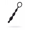 A-Toys by TOYFA  Anal Boncuk S, silikon, siyah, 19,5cm