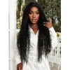 Afro Dalga Fiber Sentetik Tül Peruk - Siyah