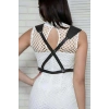 Arkası Çapraz Göğüs Detaylı Ayarlanabilir Vücut Kemer Harness - Brf1269