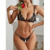 Bacio Fantezi Siyah Dantelli Seksi Sütyen Kilot Takım BC9705