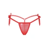 Bağcıklı Transparan Kadın Kırmızı İç Çamaşırı
