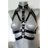 Bayan Deri Fantezi Giyim, Deri Göğüs Harness - APFT970